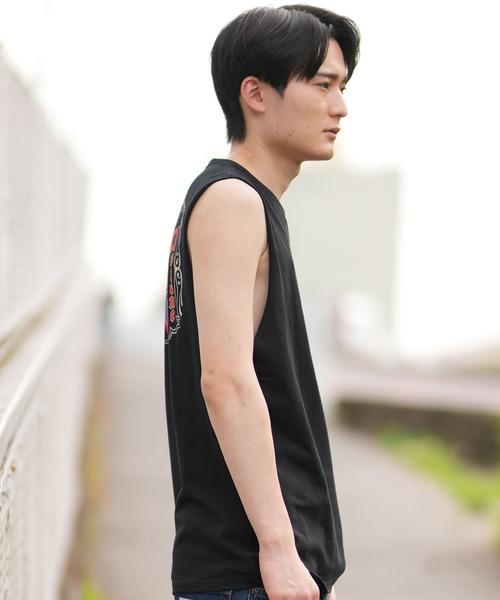 VOLCOM（ボルコム）の「VOLCOM/ボルコム タンクトップ バックプリント A3702400（タンクトップ・メンズ・オフホワイト/ブラック・M/L/XL）」の15枚目の写真