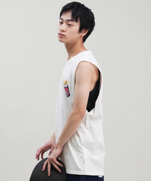 VOLCOM（ボルコム）の「VOLCOM/ボルコム タンクトップ バックプリント A3702400（タンクトップ・メンズ・オフホワイト/ブラック・M/L/XL）」の6枚目の写真