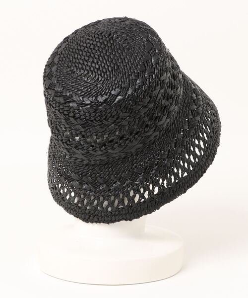 Vincent Pradier（ヴァンサンプラディエ）の「(VINCENT PRADIER)ラフィアバケットハット（ハット・レディース・ブラック/ブラウン・FREE）」の8枚目の写真