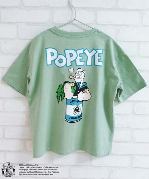 POPEYE Tシャツ（新品未使用）　ポパイ 新品 ポパイ 半袖 POPEYE Tシャツ オリーブ オールド スケート