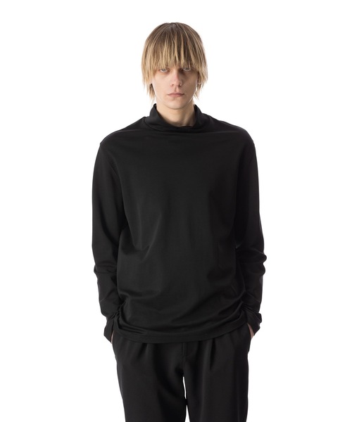 ATTACHMENT（アタッチメント）の「コットンダブルフェイス スリムフィット ハイネックL/S TEE / COTTON DOUBLE FACE SLIM FIT HIGHNECK L/S TEE（Tシャツ/カットソー・メンズ・ダークグレー/ボルドー/ホワイト/オフホワイト/ブラック・3/2/1）」の7枚目の写真
