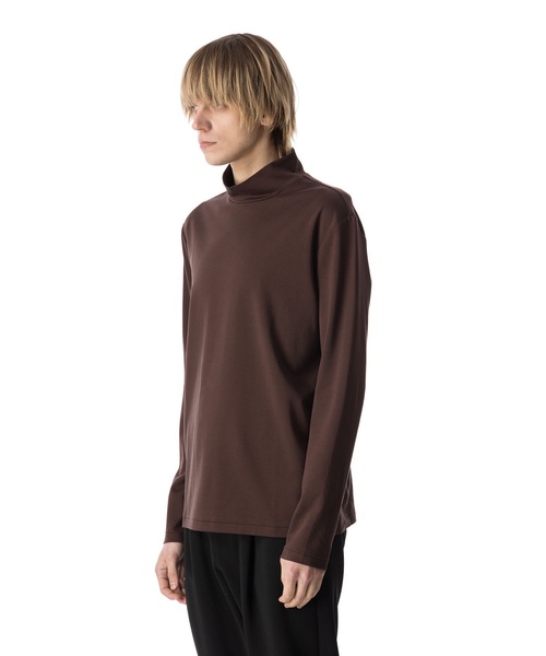 ATTACHMENT（アタッチメント）の「コットンダブルフェイス スリムフィット ハイネックL/S TEE / COTTON DOUBLE FACE SLIM FIT HIGHNECK L/S TEE（Tシャツ/カットソー・メンズ・ダークグレー/ボルドー/ホワイト/オフホワイト/ブラック・3/2/1）」の14枚目の写真