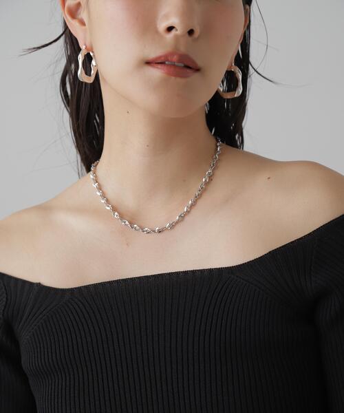 FREE'S MART（フリーズマート）の「ツイストチョーカー（ネックレス・レディース・シルバー/ゴールド・ﾌﾘ-）」の6枚目の写真