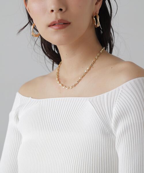 FREE'S MART（フリーズマート）の「ツイストチョーカー（ネックレス・レディース・シルバー/ゴールド・ﾌﾘ-）」の8枚目の写真