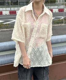 ジャガードダイヤシャツ