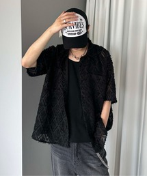 ジャガードダイヤシャツ