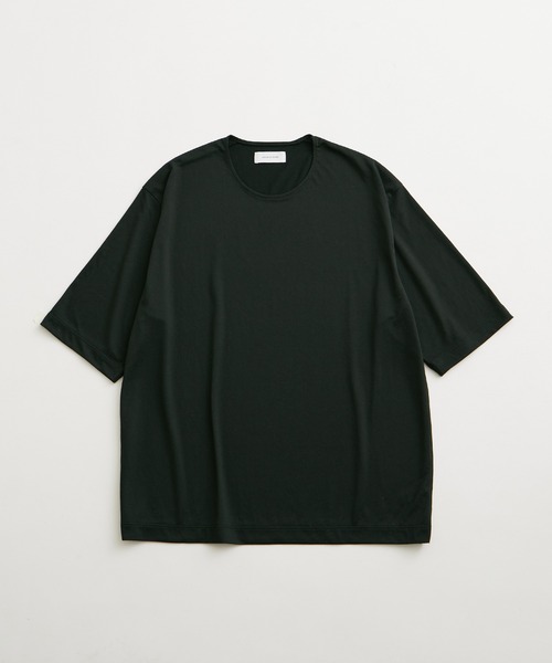 ADAM ET ROPE'(アダムエロペ)の「【REPREVE(R)/リプリーブ】ミニマル ネック スタンダード Tシャツ / 吸水速乾(Tシャツ/カットソー・メンズ・チャコールグレー/ブラック/ホワイト/グリーン系その他2・L/M)」の3枚目の写真