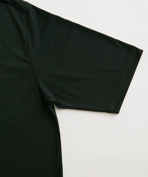 ADAM ET ROPE'(アダムエロペ)の「【REPREVE(R)/リプリーブ】ミニマル ネック スタンダード Tシャツ / 吸水速乾(Tシャツ/カットソー・メンズ・チャコールグレー/ブラック/ホワイト/グリーン系その他2・L/M)」の11枚目の写真