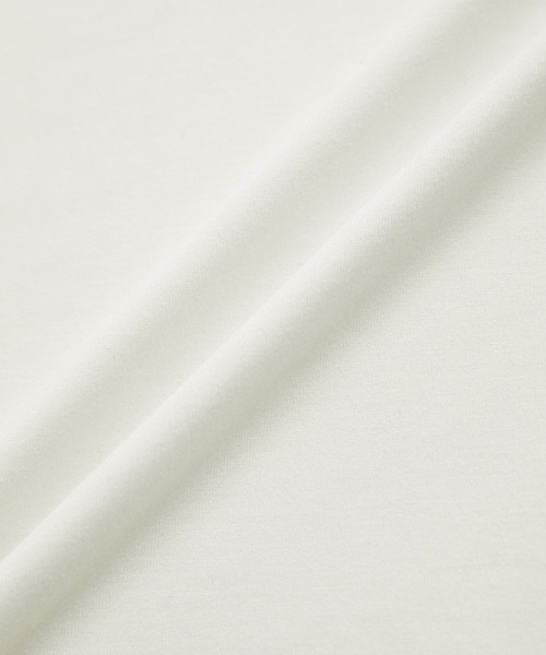ADAM ET ROPE'(アダムエロペ)の「【REPREVE(R)/リプリーブ】ミニマル ネック スタンダード Tシャツ / 吸水速乾(Tシャツ/カットソー・メンズ・チャコールグレー/ブラック/ホワイト/グリーン系その他2・L/M)」の5枚目の写真
