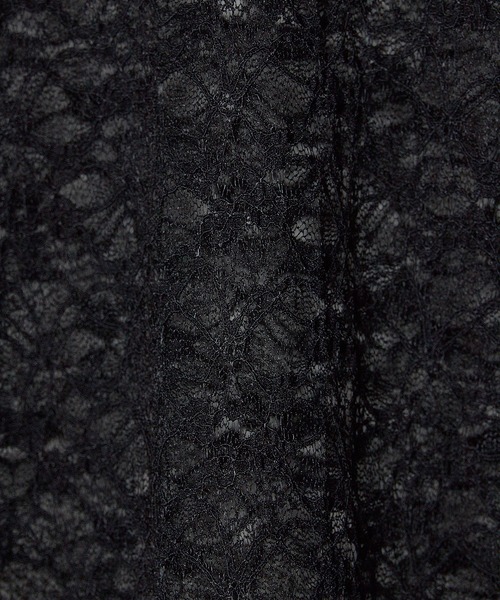 ROOPTOKYO（ループトウキョウ）の「Round Neck Lace Sheer Top / ラウンドネック レース シアートップス（Tシャツ/カットソー・レディース・アイボリー/ブラック・FREE）」の6枚目の写真