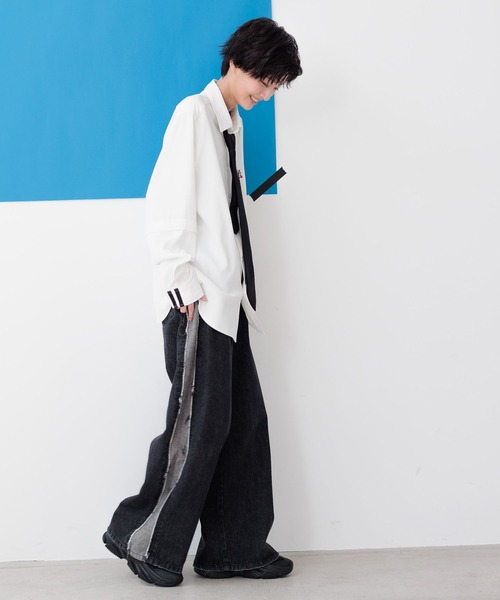 Anui（アニュイ）の「【UNISEX/あやせりんてコラボ】ロゴ２ＷＡＹシャツ（シャツ/ブラウス・レディース・オフホワイト・MEDIUM）」の10枚目の写真