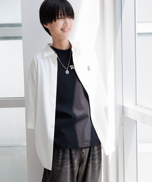 Anui（アニュイ）の「【UNISEX/あやせりんてコラボ】ロゴ２ＷＡＹシャツ（シャツ/ブラウス・レディース・オフホワイト・MEDIUM）」の14枚目の写真