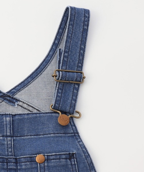 Lee（リー）の「Lee/リー【100cm-150㎝】キッズ ストレッチ オーバーオールショーツ（サロペット/オーバーオール・キッズ・インディゴブルー/ブルー・100/110/120/130/140/150）」の19枚目の写真