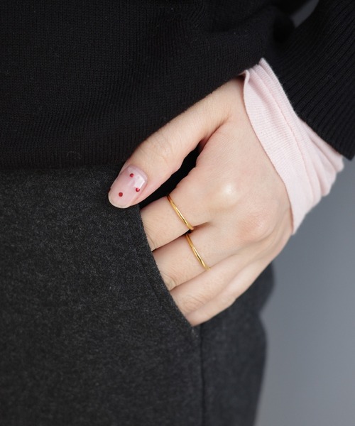 テン ten. リング 18KGP ラインリング（リング）｜TEN.（テン）のファッション通販