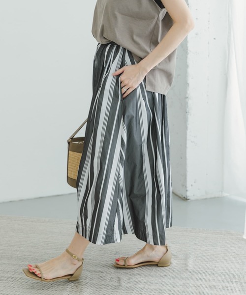 セール】ストライプボリュームスカート（スカート）｜ITEMS