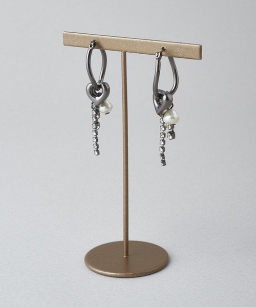 GOLDY(ゴールディ)の「【GOLDY】2WAY ハートキーチャーム ピアス / 1240403(ピアス(両耳用)・レディース・ブラック/シルバー/ゴールド・FREE)」の7枚目の写真