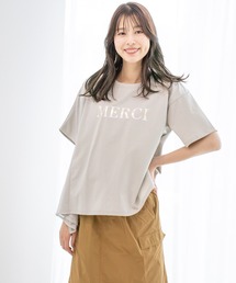DRY COTTON 箔ラインロゴTシャツ