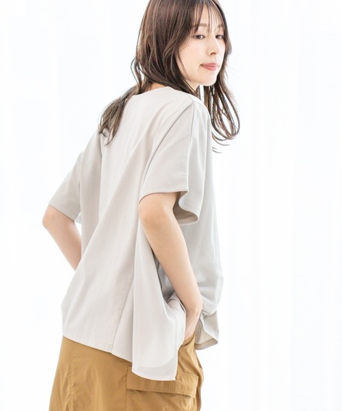 Jayro（ジャイロ）の「DRY COTTON  箔ラインロゴTシャツ（Tシャツ/カットソー・レディース・ブラック/グレー系その他/ホワイト系その他・FREE）」の15枚目の写真