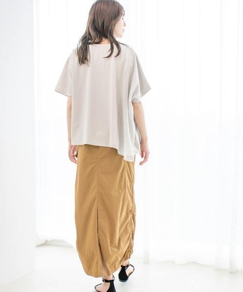Jayro（ジャイロ）の「DRY COTTON  箔ラインロゴTシャツ（Tシャツ/カットソー・レディース・ブラック/グレー系その他/ホワイト系その他・FREE）」の16枚目の写真