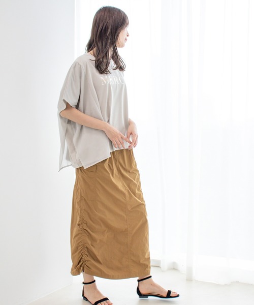 Jayro（ジャイロ）の「DRY COTTON  箔ラインロゴTシャツ（Tシャツ/カットソー・レディース・ブラック/グレー系その他/ホワイト系その他・FREE）」の17枚目の写真