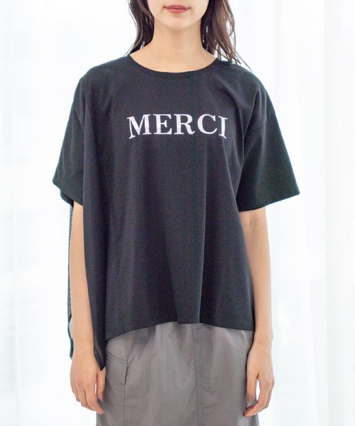 Jayro（ジャイロ）の「DRY COTTON  箔ラインロゴTシャツ（Tシャツ/カットソー・レディース・ブラック/グレー系その他/ホワイト系その他・FREE）」の19枚目の写真