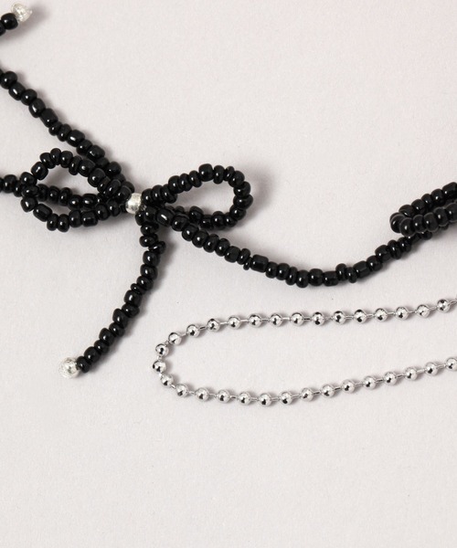 RAGEBLUE（レイジブルー）の「3WAY/セットリボンビーズネックレス（ネックレス・レディース・その他・FREE）」の3枚目の写真