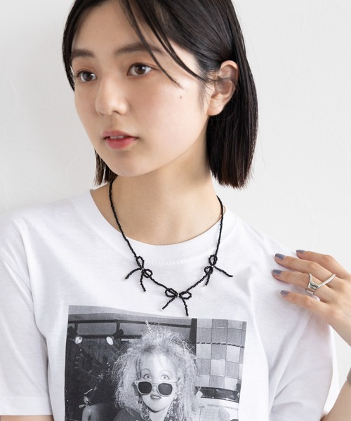 RAGEBLUE（レイジブルー）の「3WAY/セットリボンビーズネックレス（ネックレス・レディース・その他・FREE）」の6枚目の写真