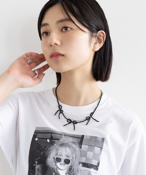 RAGEBLUE（レイジブルー）の「3WAY/セットリボンビーズネックレス（ネックレス・レディース・その他・FREE）」の9枚目の写真