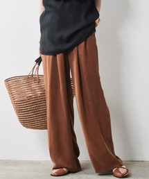 CHIC STYLE | 大きいサイズ リラックスソフトワイドパンツ シックスタイル(スラックス)