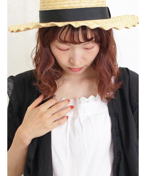 Samansa Mos2（サマンサ モスモス）の「レースキャミソール（キャミソール・レディース・ブラック/オフホワイト/キナリ・F）」の9枚目の写真