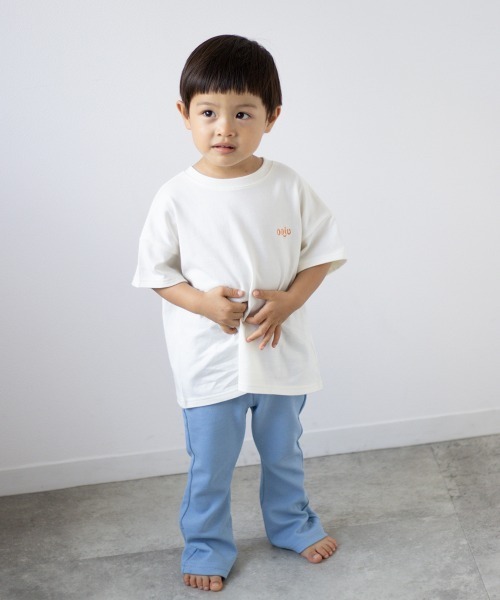 ooju（オージュ）の「【ooju】グラフィックバックプリントTシャツ（Tシャツ/カットソー・キッズ・チャコールグレー/アイボリー/グリーン・1/2/3/4）」の6枚目の写真