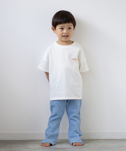 ooju（オージュ）の「【ooju】グラフィックバックプリントTシャツ（Tシャツ/カットソー・キッズ・チャコールグレー/アイボリー/グリーン・1/2/3/4）」の9枚目の写真