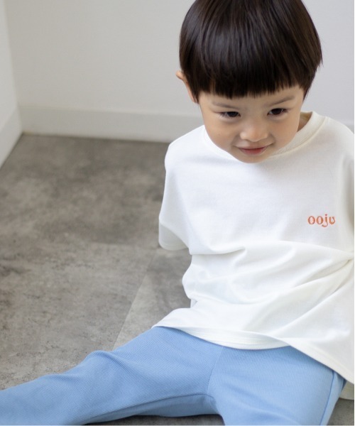 ooju（オージュ）の「【ooju】グラフィックバックプリントTシャツ（Tシャツ/カットソー・キッズ・チャコールグレー/アイボリー/グリーン・1/2/3/4）」の12枚目の写真