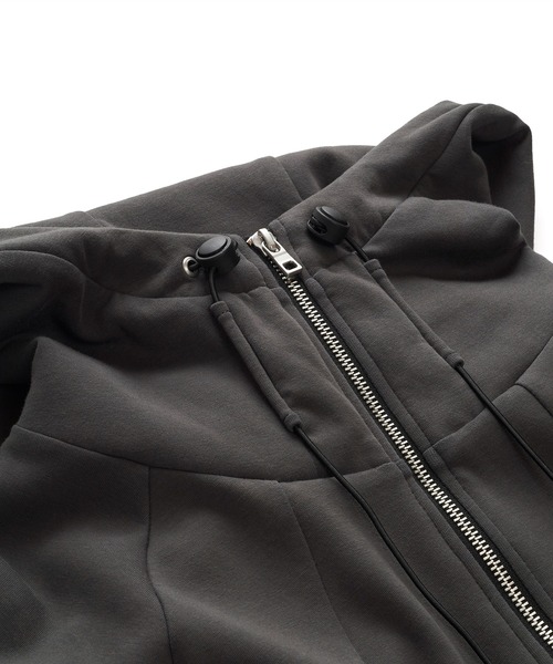 NO ID.（ノーアイディ）の「【NO ID.】Volume Neck Half Zip Parka / ボリューム ネック ハーフ ジップ パーカ（パーカー・メンズ・その他23/グレー/ブラック・ONE SIZE）」の12枚目の写真