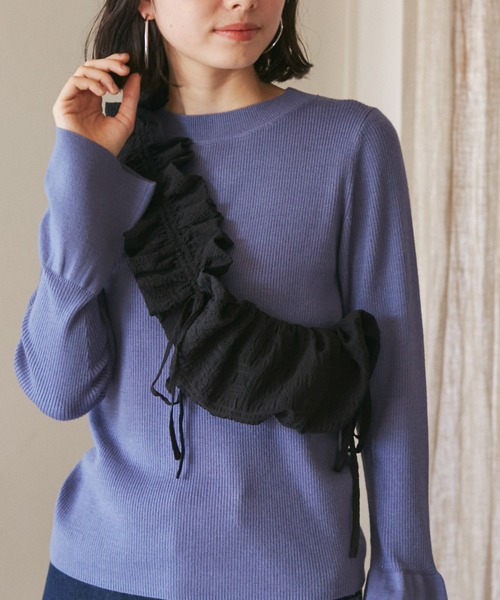 ROPE' PICNIC(ロペピクニック)の「シャーリングフリルショルダーバッグ(ショルダーバッグ・レディース・キナリ/ブラック系その他/グレー/ブラック・FREE)」の18枚目の写真