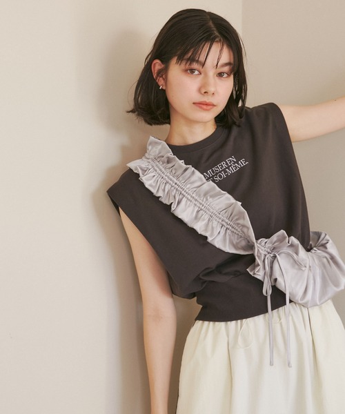 ROPE' PICNIC（ロペピクニック）の「シャーリングフリルショルダーバッグ（ショルダーバッグ・レディース・キナリ/ブラック系その他/グレー/ブラック・FREE）」の22枚目の写真