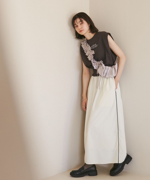 ROPE' PICNIC（ロペピクニック）の「シャーリングフリルショルダーバッグ（ショルダーバッグ・レディース・キナリ/ブラック系その他/グレー/ブラック・FREE）」の21枚目の写真