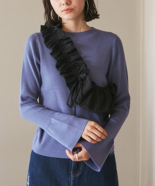 ROPE' PICNIC(ロペピクニック)の「シャーリングフリルショルダーバッグ(ショルダーバッグ・レディース・キナリ/ブラック系その他/グレー/ブラック・FREE)」の20枚目の写真