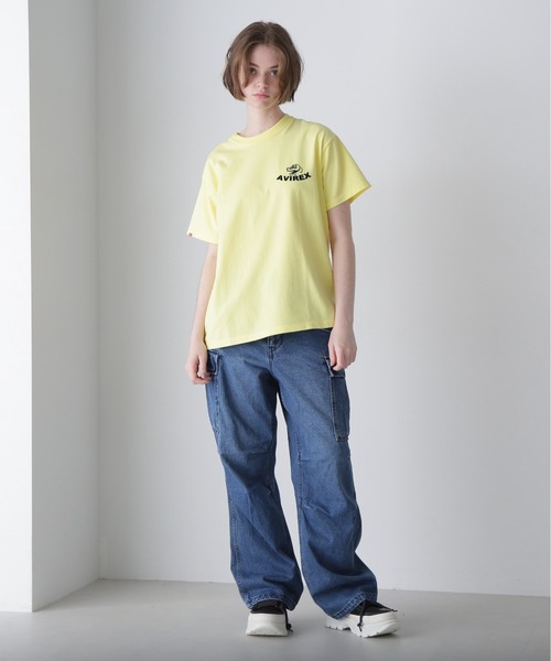 AVIREX(アヴィレックス)の「《WEB&DEPOT限定》USS FORT SNELLING T-SHIRT / USS フォートスネリング Tシャツ / AVIREX / アヴィレックス(Tシャツ/カットソー・メンズ・サックスブルー/オリーブ/ホワイト/ブラック/ピンク/レモンイエロー/オリーブ系・MEDIUM/XX-LARGE/X-LARGE/LARGE/F)」の12枚目の写真