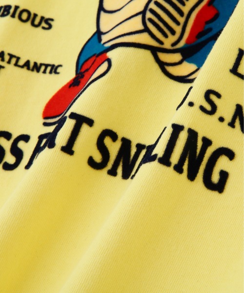 AVIREX(アヴィレックス)の「《WEB&DEPOT限定》USS FORT SNELLING T-SHIRT / USS フォートスネリング Tシャツ / AVIREX / アヴィレックス(Tシャツ/カットソー・メンズ・サックスブルー/オリーブ/ホワイト/ブラック/ピンク/レモンイエロー/オリーブ系・MEDIUM/XX-LARGE/X-LARGE/LARGE/F)」の14枚目の写真