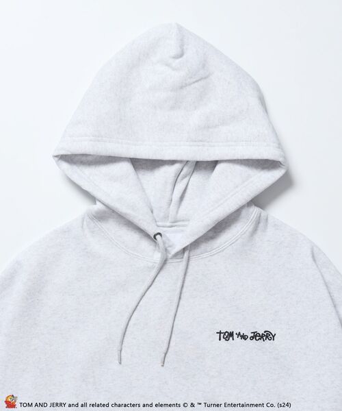 【セール】【SEQUENZ（シークエンズ）】TJ FUNNY FUNNY P/K / ワンポイント オーバーサイズ 刺繍 ストリート スケーター 裏起毛（パーカー）｜TOM&JERRY（トムアンドジェリー）