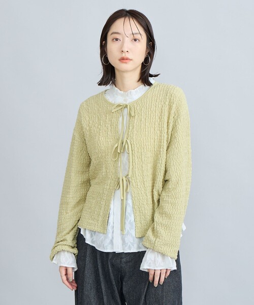 レア物・エンリココベリの、華やかなゴールドのカーディガン HERILL(へリル)24AW 