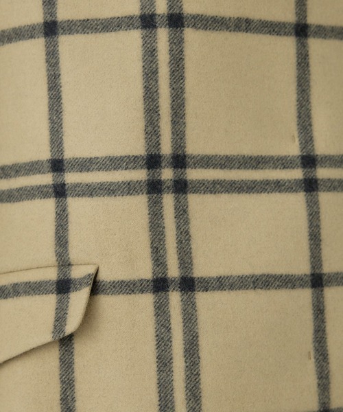 Chaos（カオス）の「Chaos(カオス)/スーペリアランコート（その他アウター・レディース・チェック/キャメル/ネイビー・FREE）」の8枚目の写真