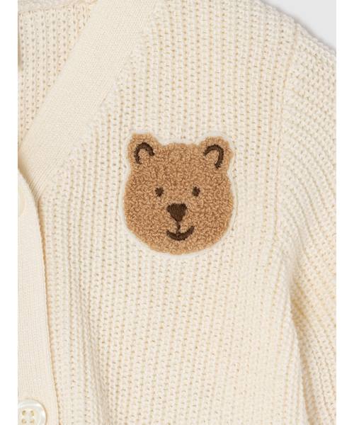 セール】babyGap シェーカーステッチ くまさんカーディガン