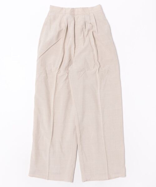 esutoreja(エストレジャ)の「ハイウエストタックワイドパンツ(その他パンツ・レディース・ベージュ/ブラック/ブラウン・FREE)」の7枚目の写真
