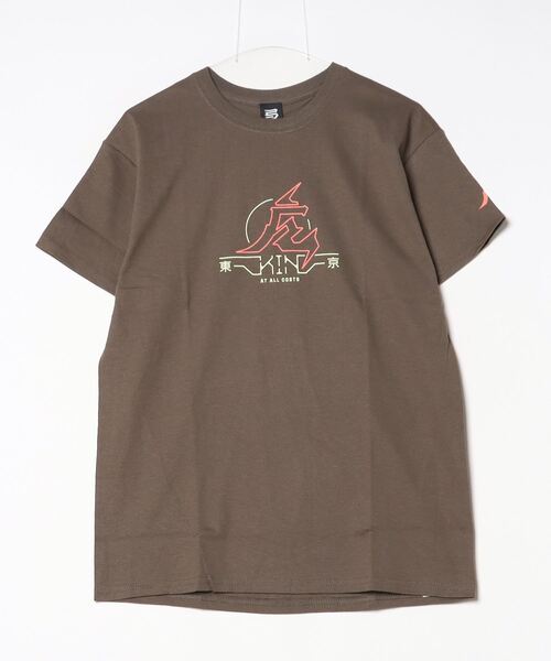 Mag.(マグ)の「【KINJAZ】Graphic T(Tシャツ/カットソー・メンズ・ホワイト/オリーブ・LARGE/MEDIUM)」の1枚目の写真