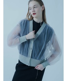 TULLE DOCKING CARDIGAN