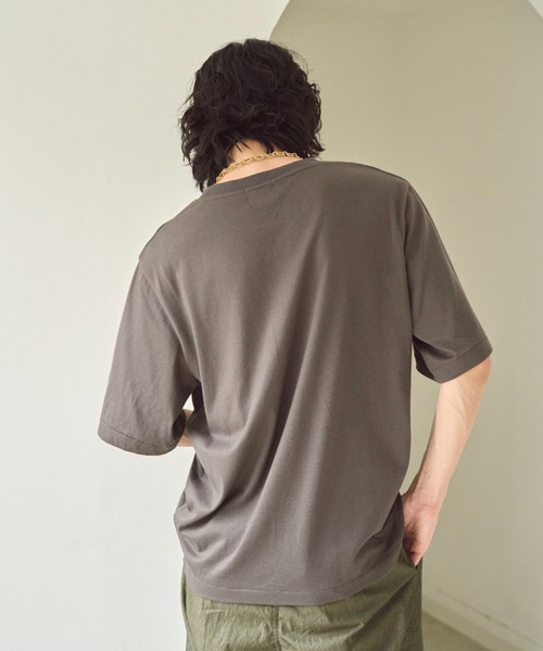 Camphor wood(カンファーウッド)の「camphor scrawl embroidery tee / 手書きチェーン刺繍ロゴグラフィックTシャツ(Tシャツ/カットソー・メンズ・レッド/スミクロ・LARGE/MEDIUM/SMALL)」の20枚目の写真