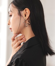 【at.】ayumi フラワーフープピアス