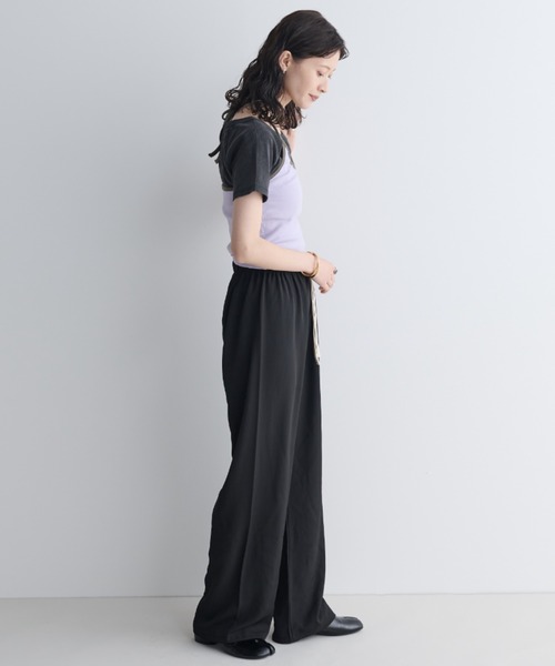 MERLOT（メルロー）の「パイピングホルターネックキャミソール（キャミソール・レディース・ホワイト/イエロー/パープル・FREE）」の22枚目の写真